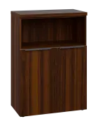 SIN 3 - 8DN kancelářská skříň, 2-dveřová/nika, 1120x800x400, ořech královský